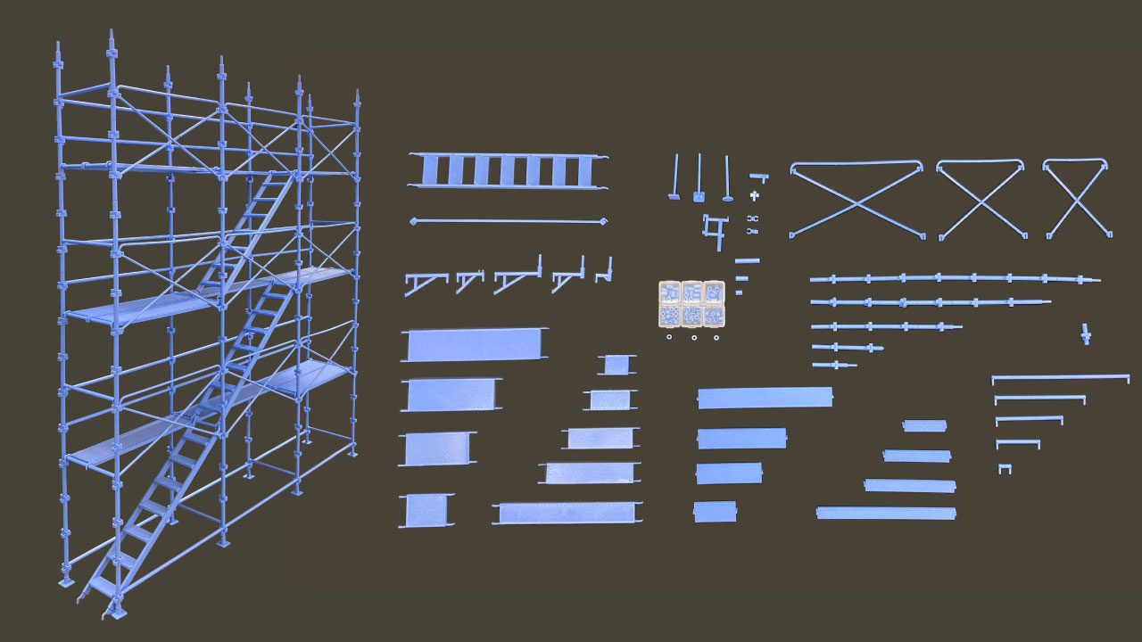 クサビ式足場模型【プラスチック】